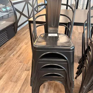 Stack of (4) Metal Chairs