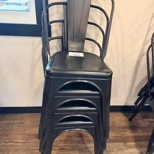 Stack of (4) Metal Chairs