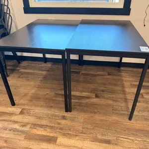 (2) 26 1/2" x 43 1/2" Metal Frame Tables (Standard Height 29 3/4")