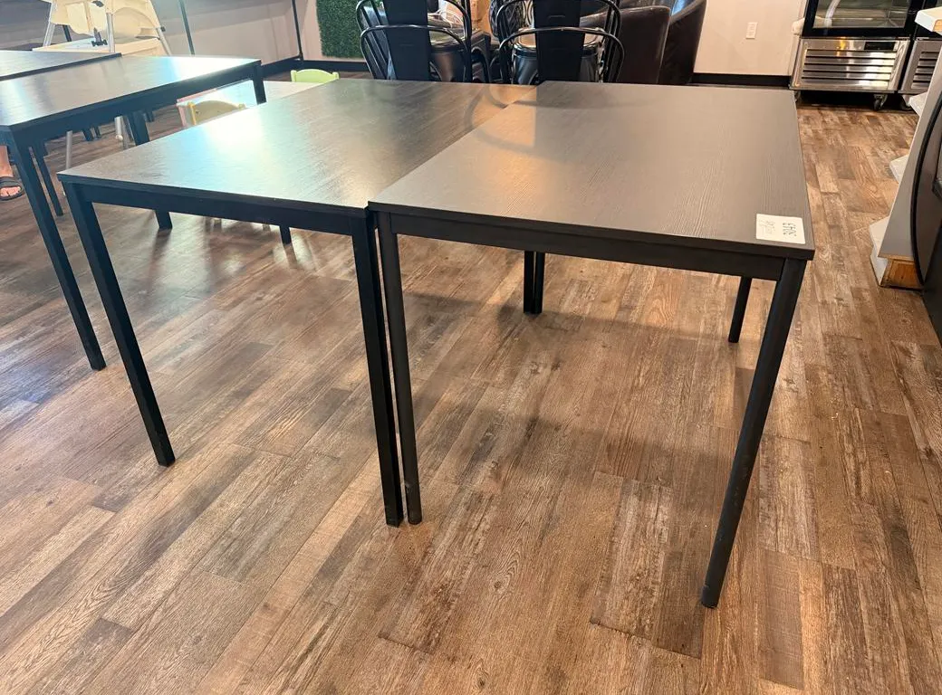 (2) 26 1/2" x 43 1/2" Metal Frame Tables (Standard Height 29 3/4")