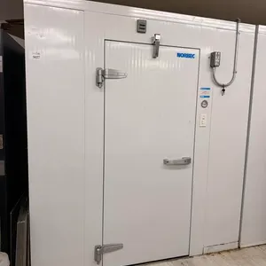 Norbec Walk-In Freezer Box Complete with Bohn Evaporator Unit, Outdoor Condensing Unit and Shelves