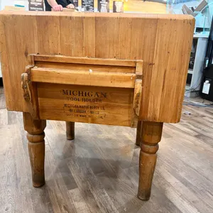 Michigan Maple Block Co. Butcher Block with Attached Tool Holder