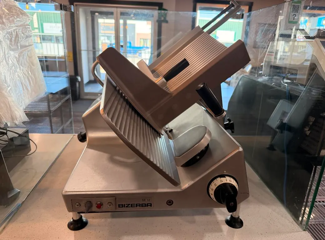Bizerba SE12 Meat Slicer with Blade Sharpener