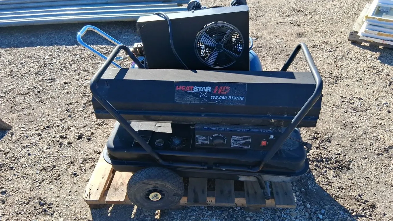 Heat Star Kerosene Heater, 20 Gallon Air Compressor