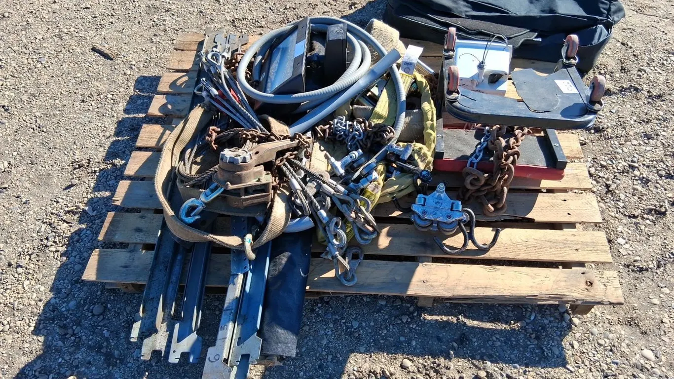 Slings, Cable, Chain Hoist, Shop Roller Seat, Lights