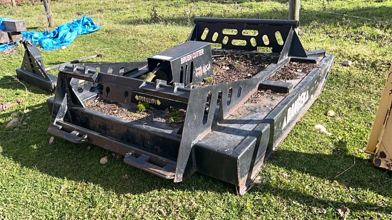66" Hydraulic Brush Cutter Mower Skid Steer Attachment