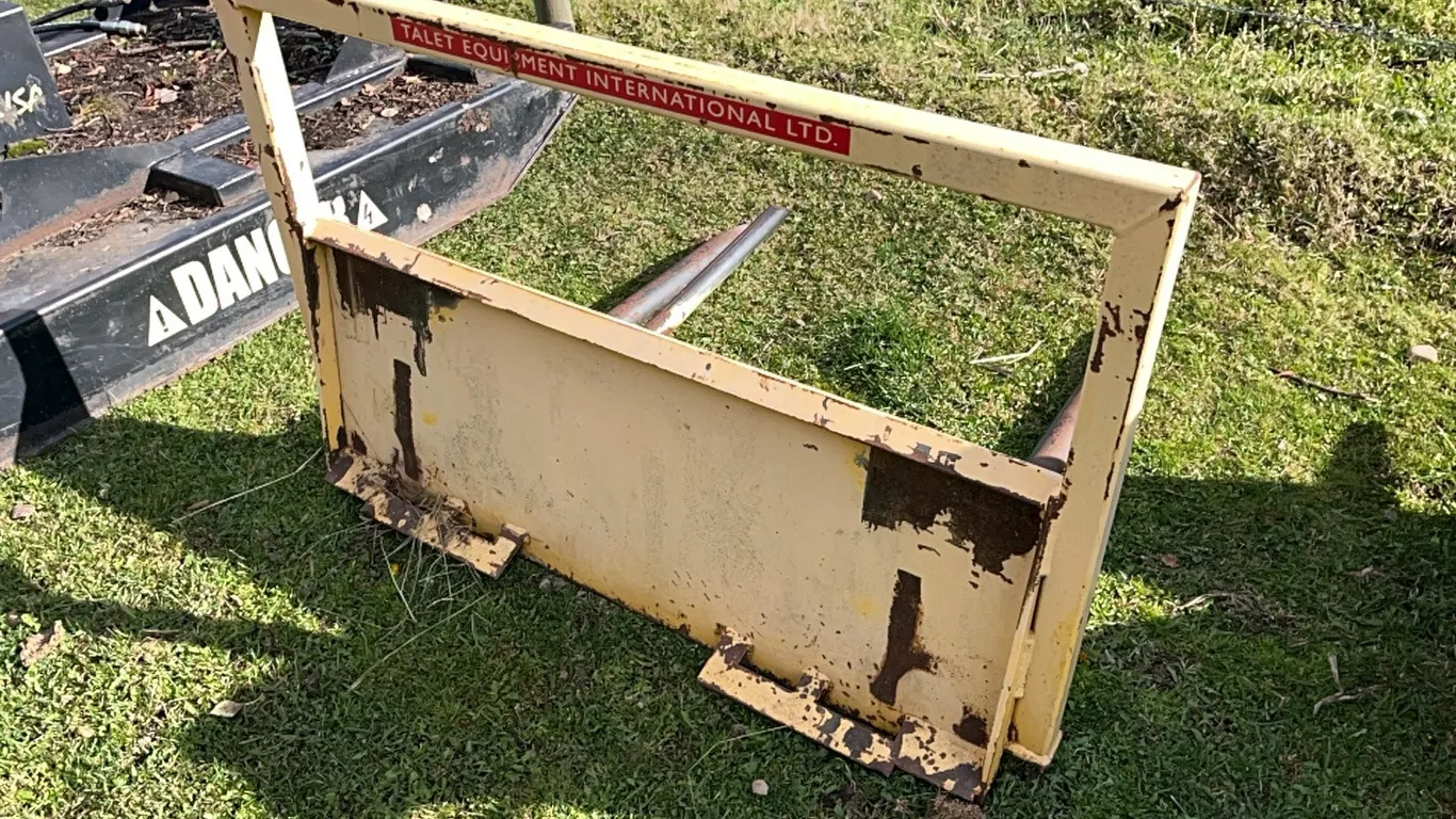 Bale Spear Skid Steer Attachment