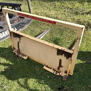 Bale Spear Skid Steer Attachment