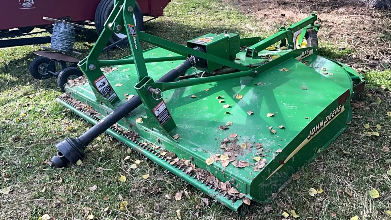 John Deere MX6 72" 3PTH Brush Cutter, s/n: W00MX6X018343