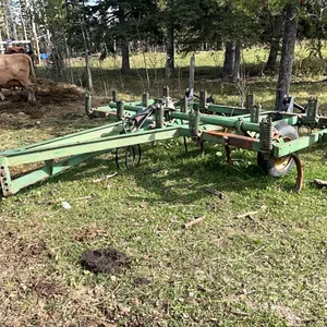 John Deere 13' Field Cultivator with 4 Bar Mounted Harrows