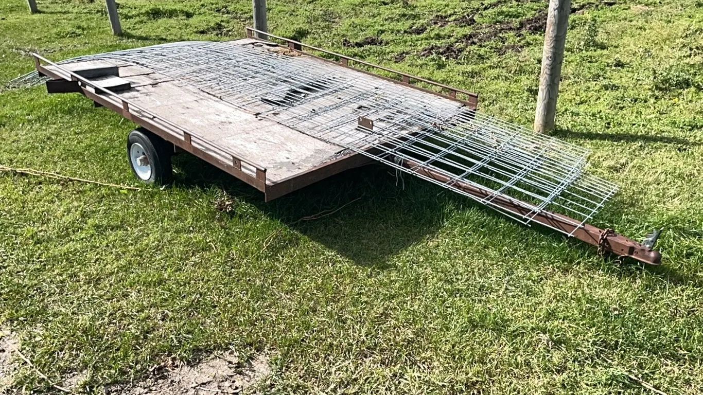 Single Axle 8'x6' Utility Trailer, No VIN