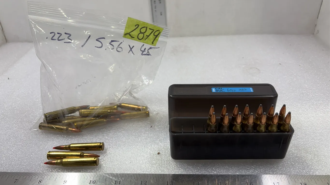Bag of .223 Cal 60Gr. and 15.56x45 Cal Rounds *Unreserved*
