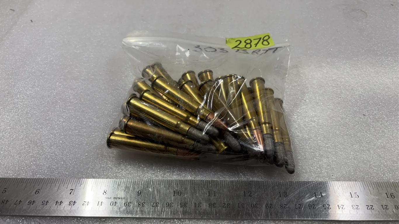 Bag of .303 British Cal Rounds, Approx. 35 Rounds *Unreserved*
