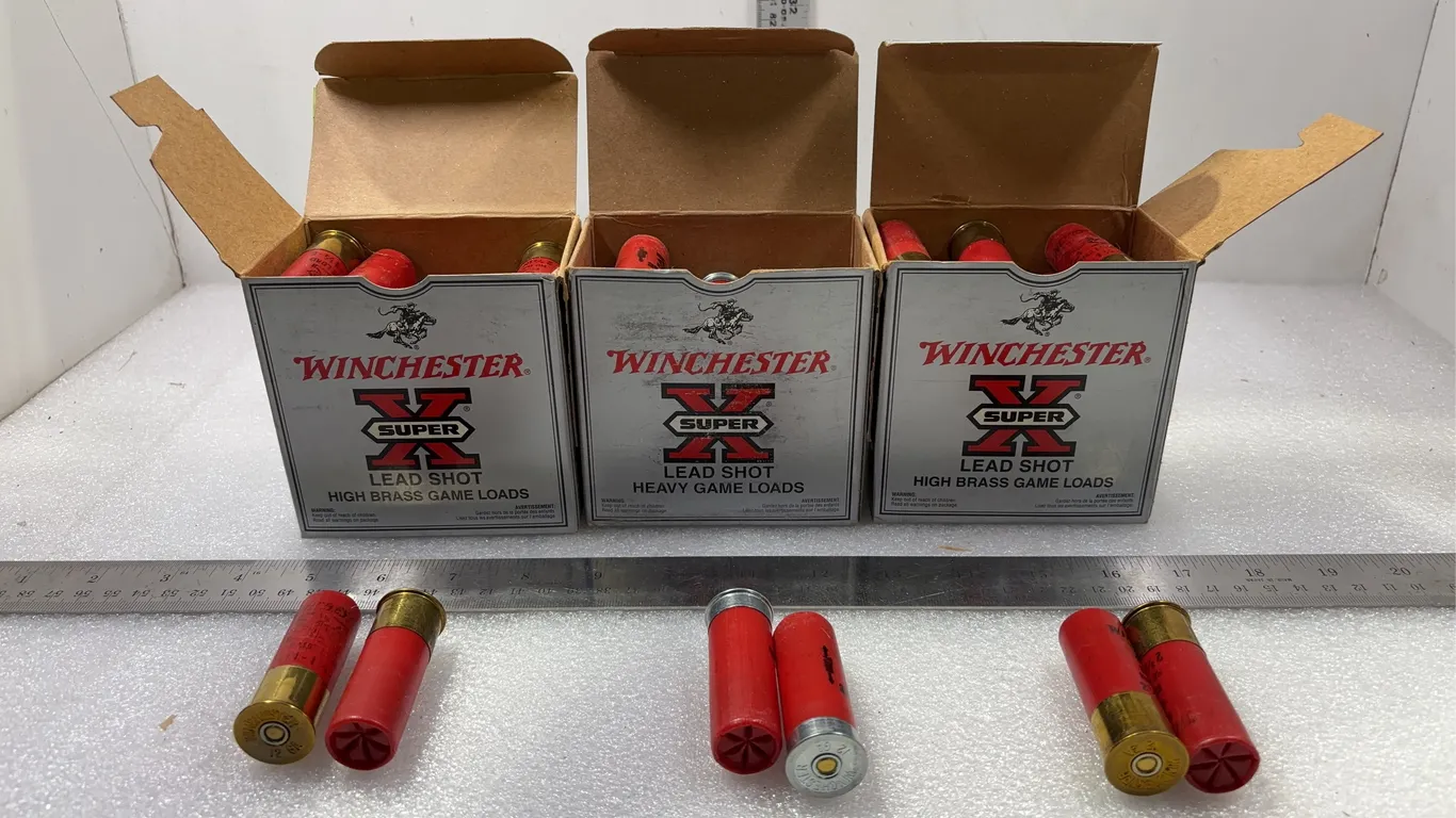 3 - Boxes of Various Winchester SuperX Lead Shot 12 Ga Shells *Unreserved*