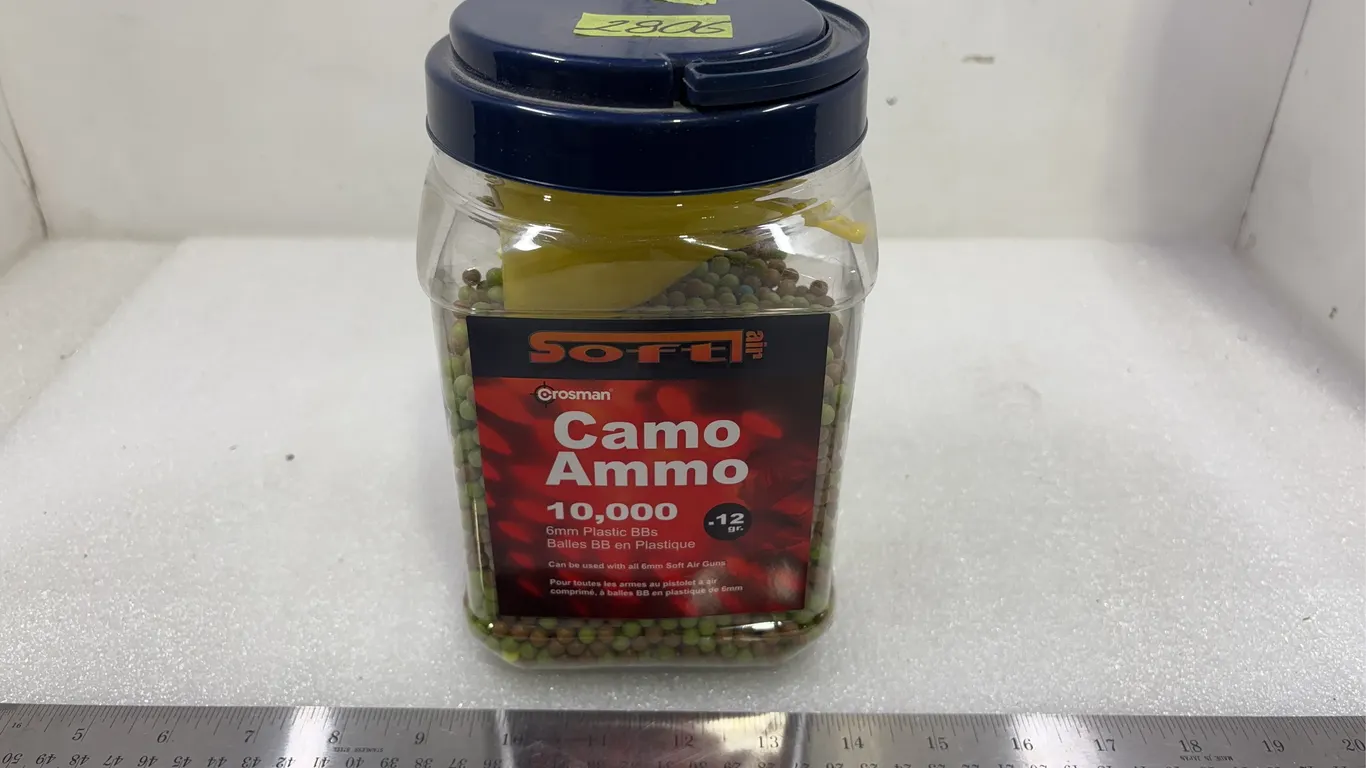 Crosman Camo Ammo 6mm Plastic BB's, Approx. 5"x5"x8" *Unreserved*