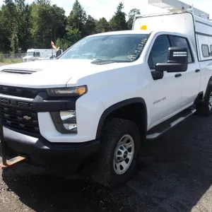 2021 Chevrolet Silverado 3500HD Crew Cab Pickup Truck with Cap