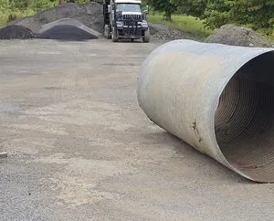 (3) Sections of Corrugated Pipe