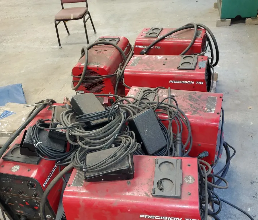 (6) Lincoln Electric Tig Welders