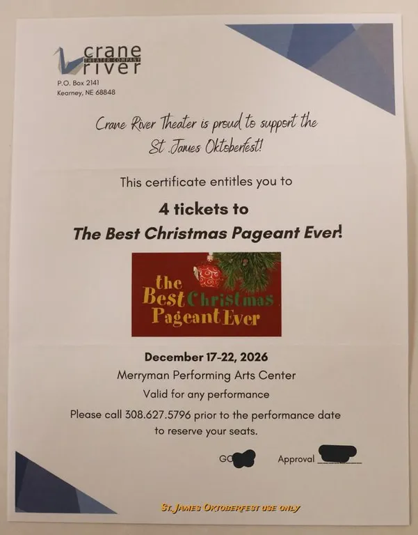 4 Tickets to "The Best Christmas Pageant Ever"