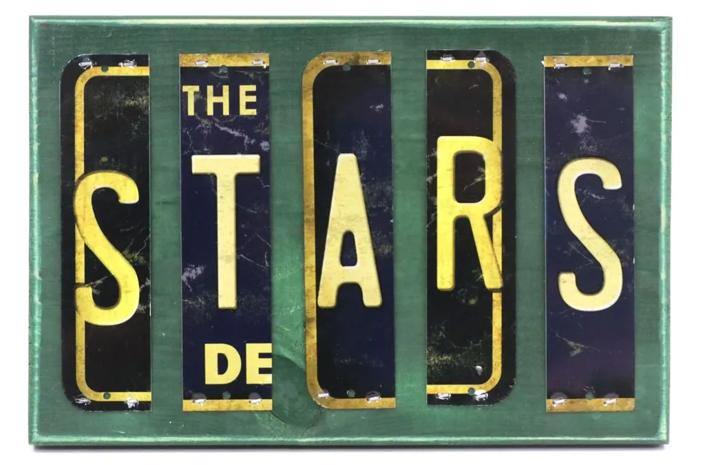 License Plate Sign: Stars