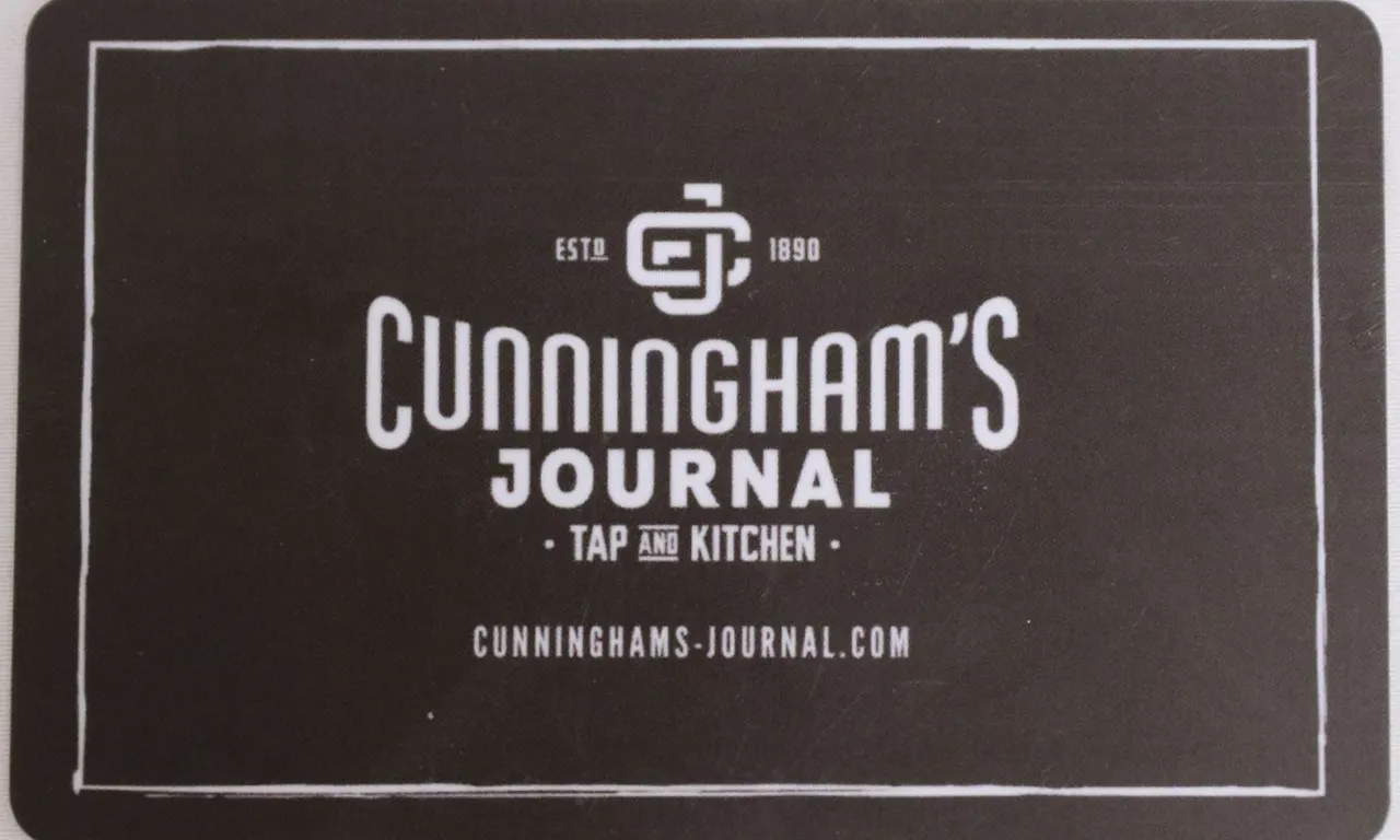 $50 gift card to Cunninghams