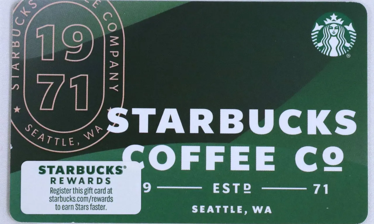 $25 gift card to Starbucks