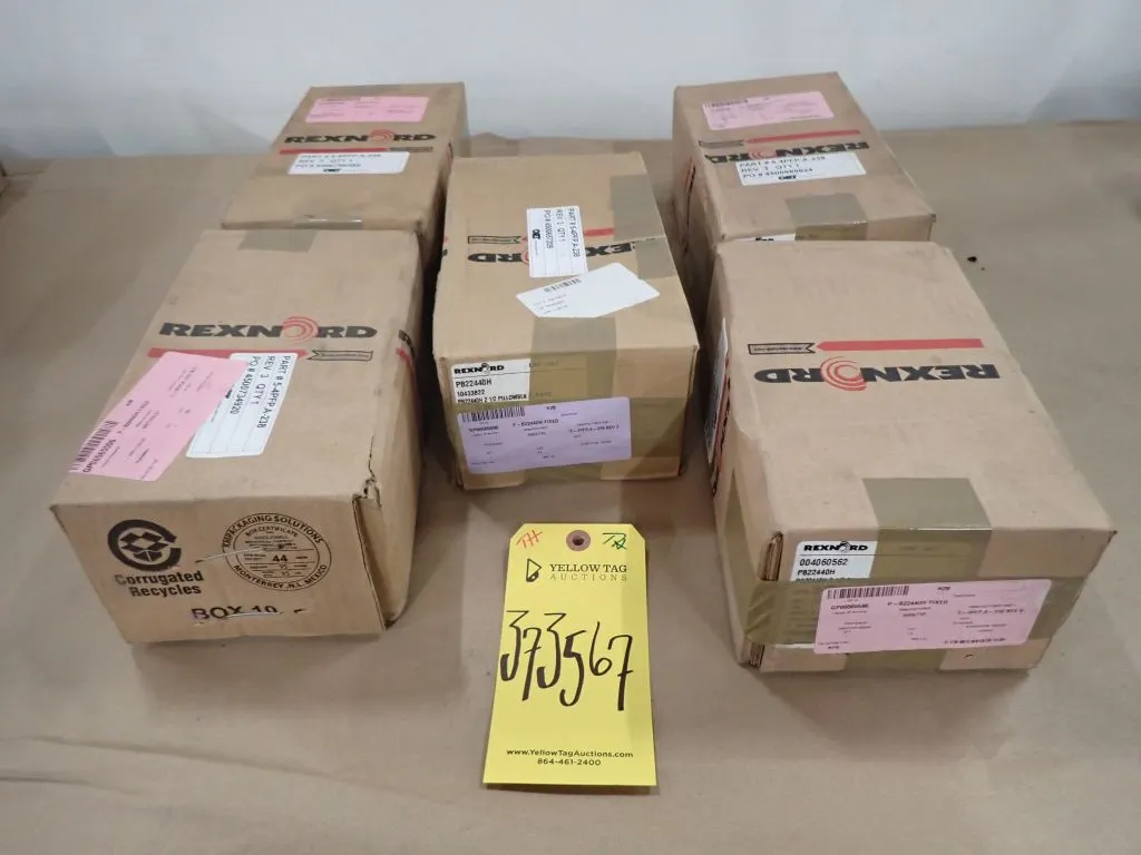 Lot of (5) Rexnord Pillow Block Bearings