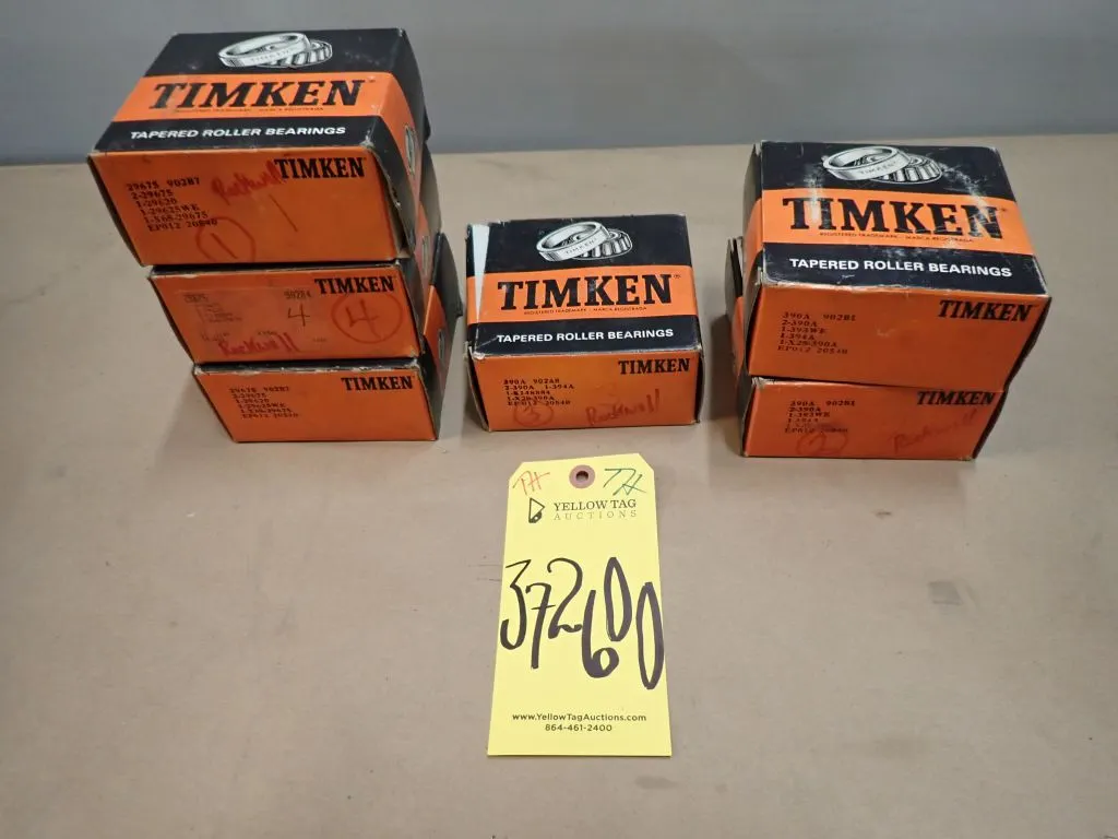 Lot of (6) Timken Bearings