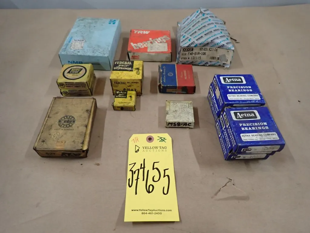Lot of (16) Assorted Bearings