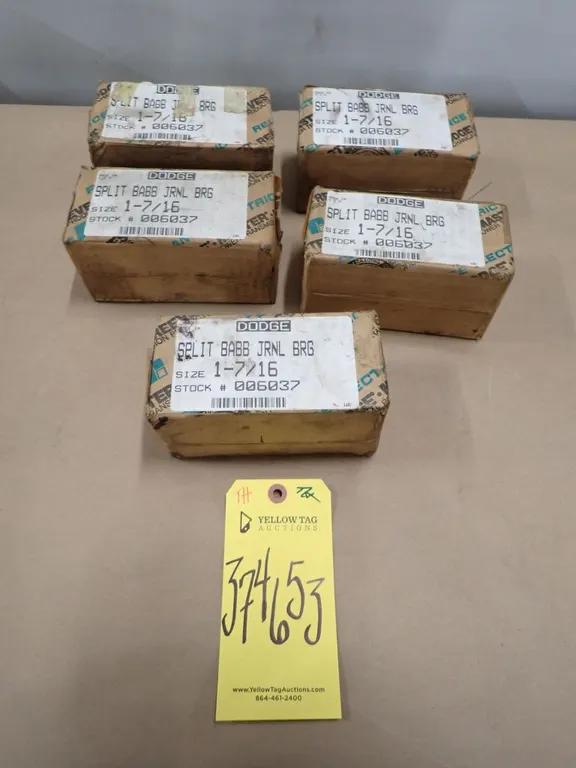 Lot of (5) Dodge Split Babb JRNL Bearings