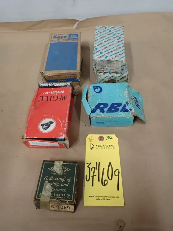 Lot of (6) Assorted Bearings