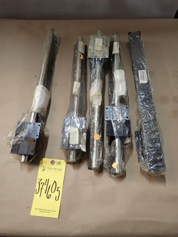 Lot of (6) Thomson Rail Assemblies Bearings
