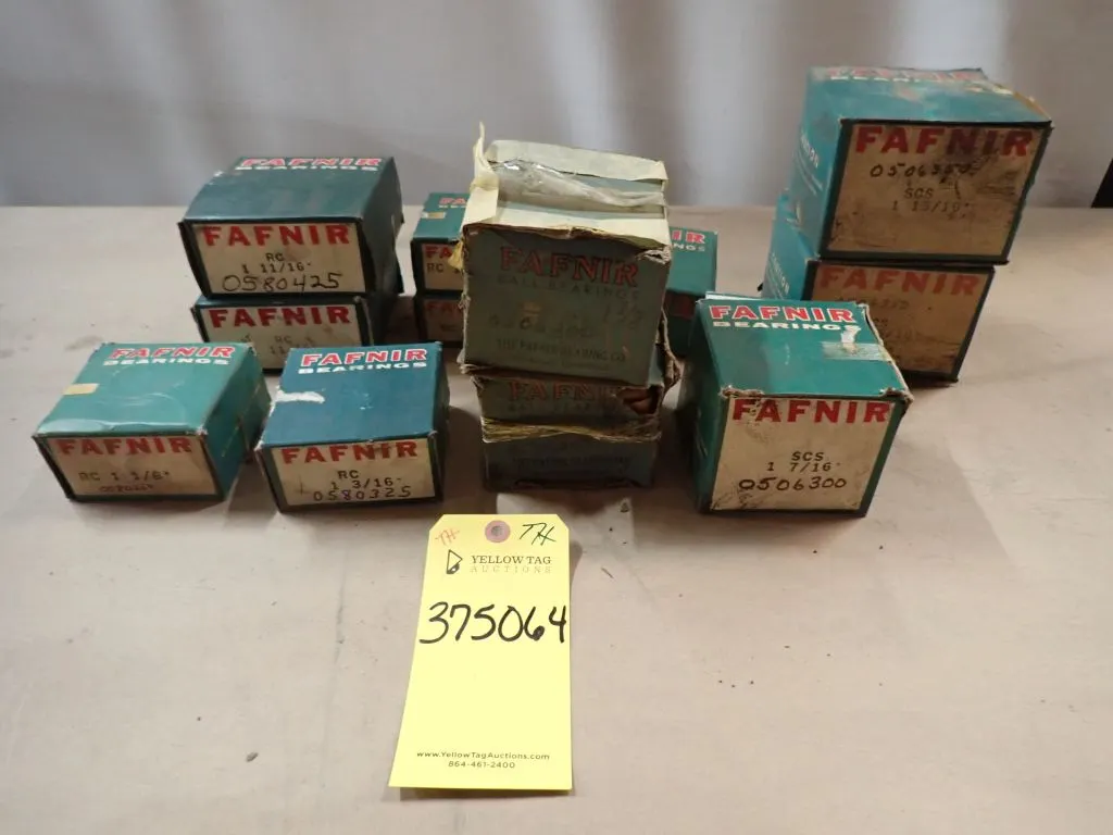 Lot of (12) Fafnir Bearings