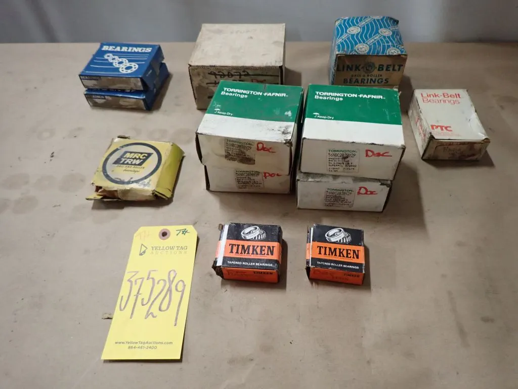 Lot of (12) Assorted Bearings