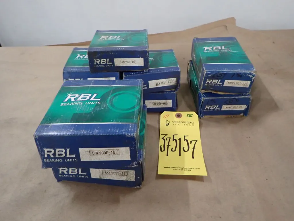 Lot of (9) RBL Bearings