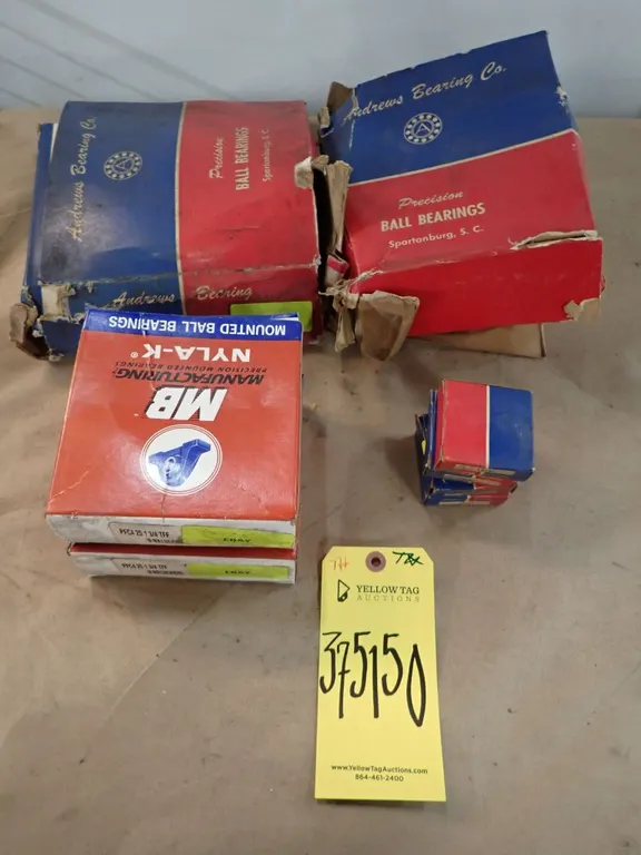Lot of (8) Assorted Bearings