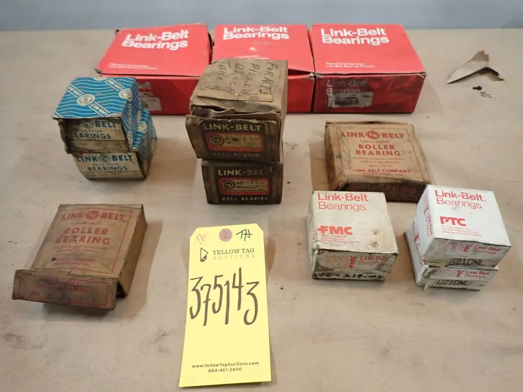 Lot of (12) Link-Belt Bearings