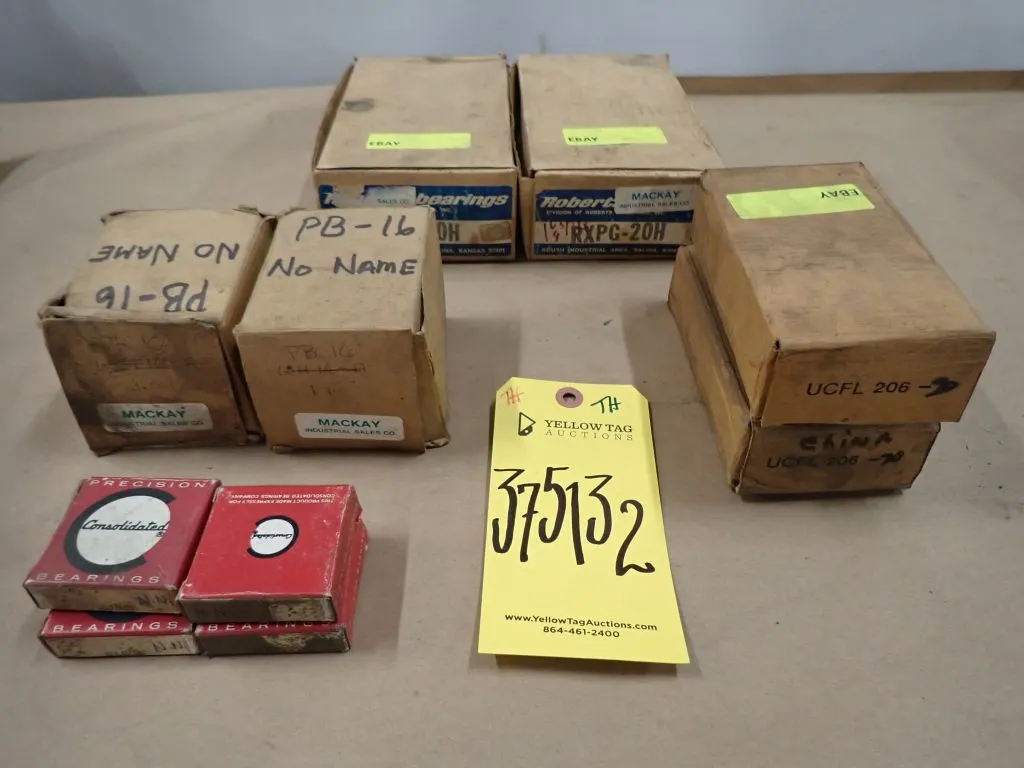 Lot of (10) Assorted Bearings