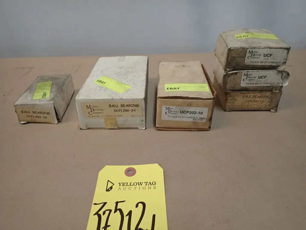 Lot of (6) Moline Bearings