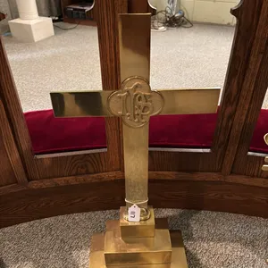 BRASS ALTER CROSS
