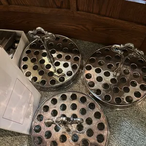 COMMUNION WARE GLASS AND METAL AND PLASTIC CUPS