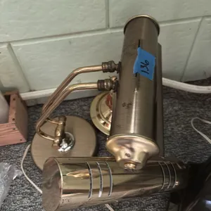 2 BRASS PIANO LAMPS