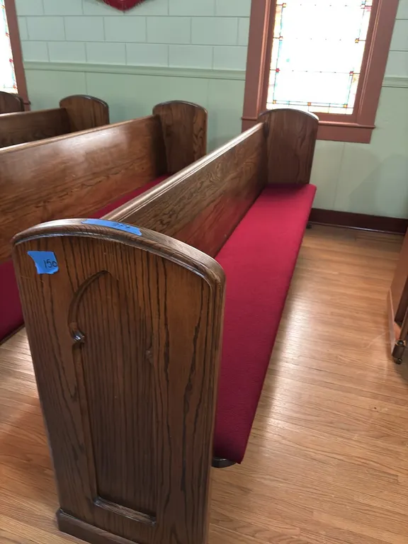 PEW 9’ REMOVABLE CUSHION (BRING TOOLS AND HELP TO REMOVE)