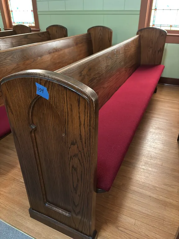 PEW 9’ REMOVABLE CUSHION (BRING TOOLS AND HELP TO REMOVE )