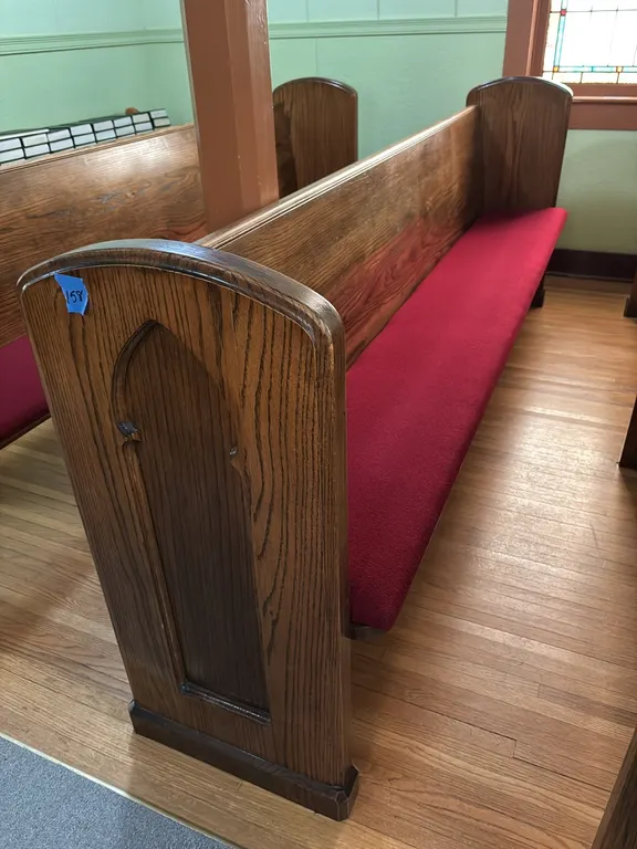PEW 9’ REMOVABLE CUSHION (BRING TOOLS AND HELP TO REMOVE )