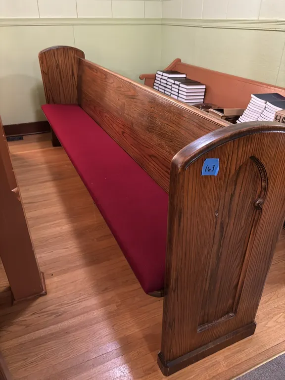 PEW 9’ REMOVABLE CUSHION(BRING TOOLS AND HELP TO REMOVE)