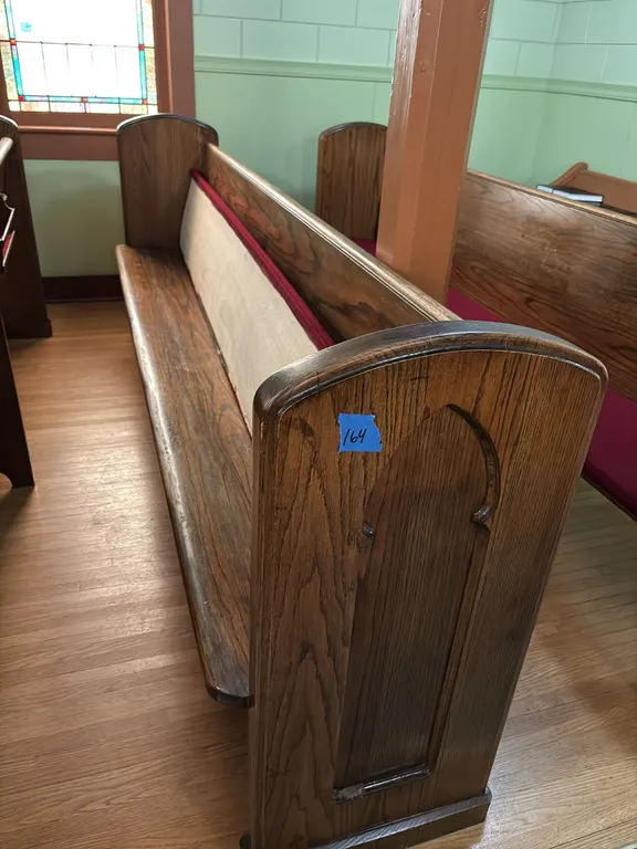 PEW 9’ REMOVABLE CUSHION(BRING TOOLS AND HELP TO REMOVE)