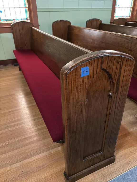 PEW 9’ REMOVABLE CUSHION(BRING TOOLS AND HELP TO REMOVE)
