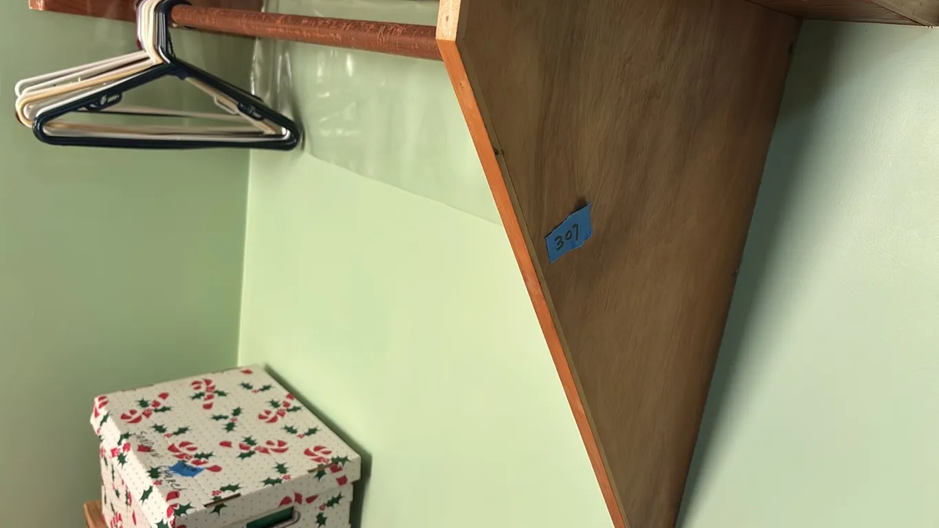 COAT RACK AND SHELF