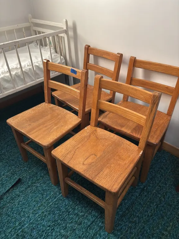 WOODEN CHILDREN CHAIRS
